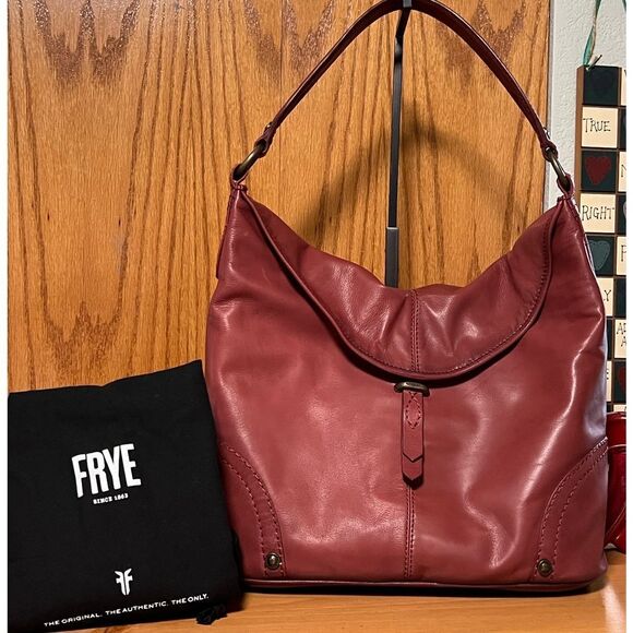 NWT Frye Campus Women's Burgundy Leather Hobo